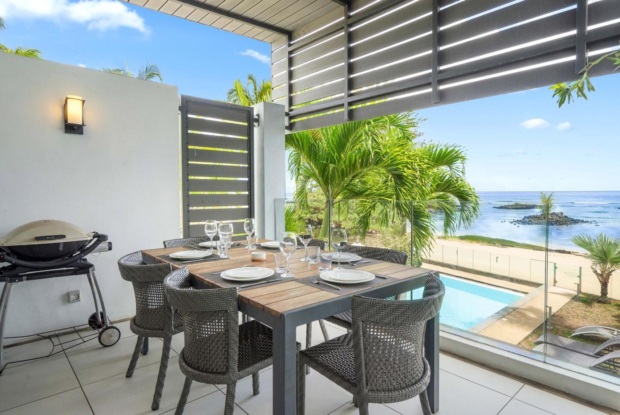 Kanope Bay - Holiday Beachfront Apartments Pointe aux Biches Ngoại thất bức ảnh